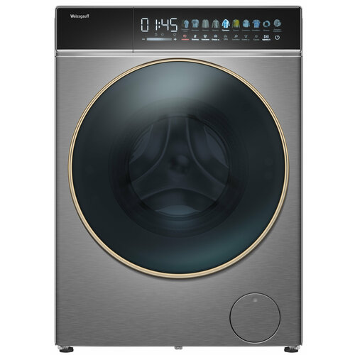 Стиральная машина с сушкой Weissgauff WMD 58411 Direct Drive Inverter Premium Steam Grey черный, серый