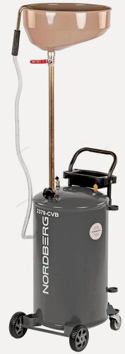 Изображение товара 2379-CVG Установка для сбора масла пневматическая, 65 л (серая) (ст. арт.2379-CV) NORDBERG 2379-CVG