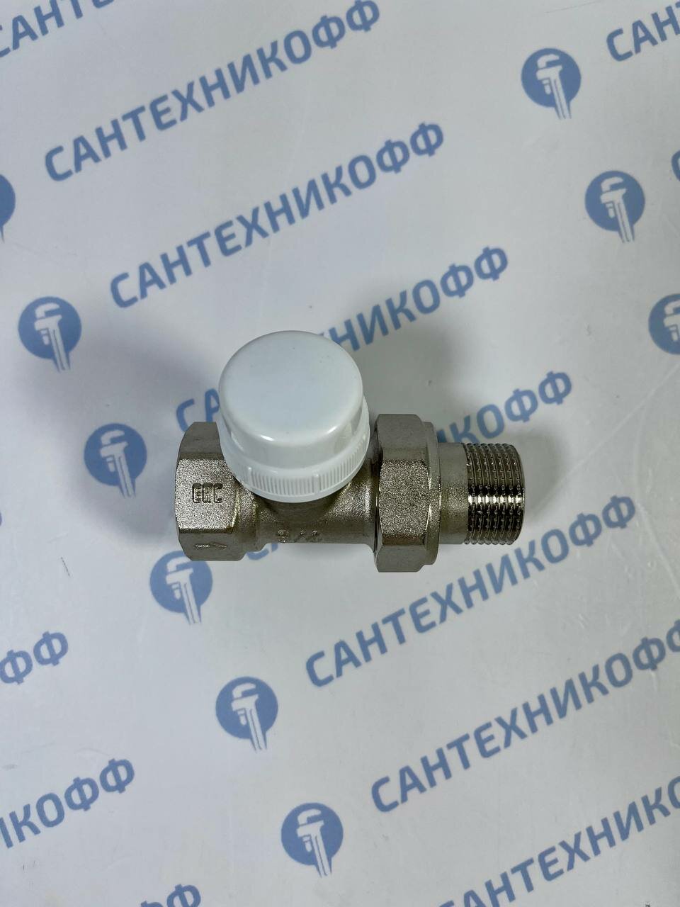 Клапан термостатический VALVEX 3/4"ВН прямой, никель — фото 1