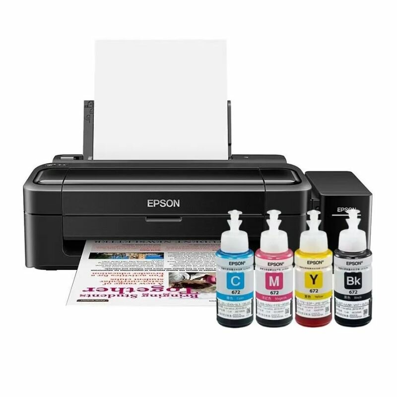 Epson Принтер струйный L130, СНПЧ, цветн, A4 Подходит для сублимации, черный
