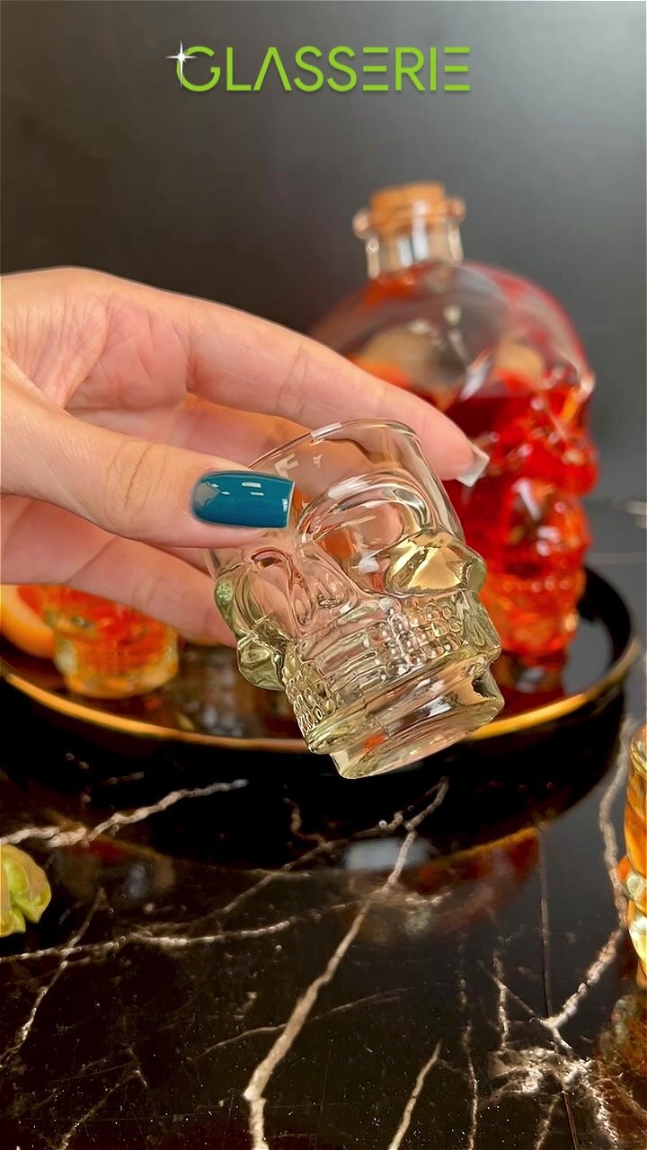 Набор графин для виски Glasserie SKULL 800 мл и стопки 6 шт 50 мл — фото 1