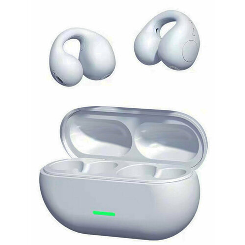Наушники беспроводные с костной проводимостью мини-клипсы белый 1180₽