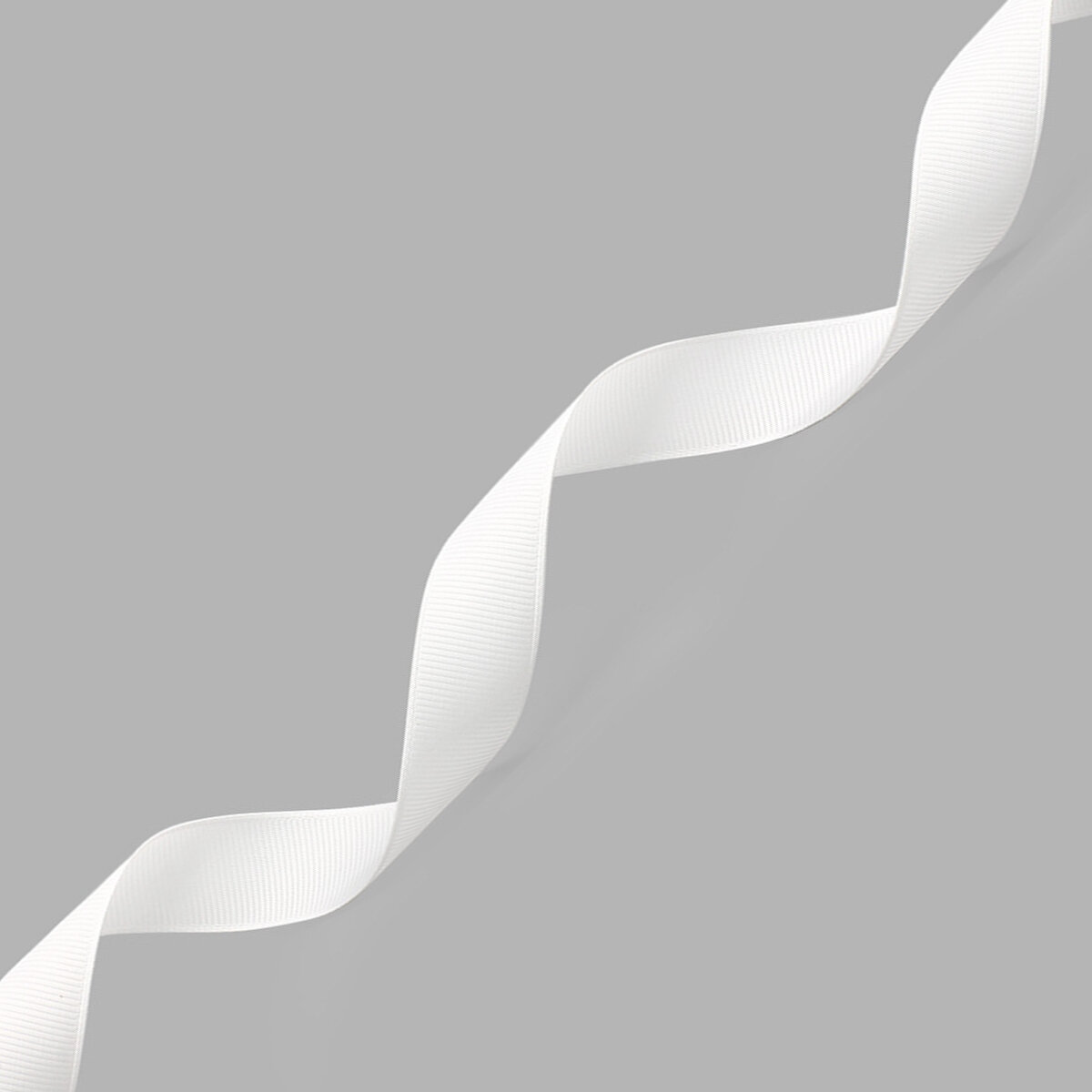 Репсовая лента 20 мм*1828 м упаковочная для подарков и рукоделия Айрис (001 белоснежная)