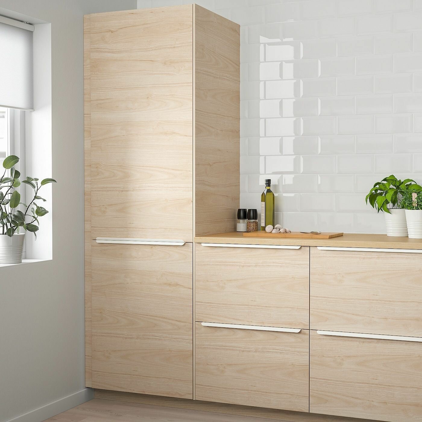 Фасад для кухни панель ящика 40x20 под светлый ясень IKEA ASKERSUND аскерсунд