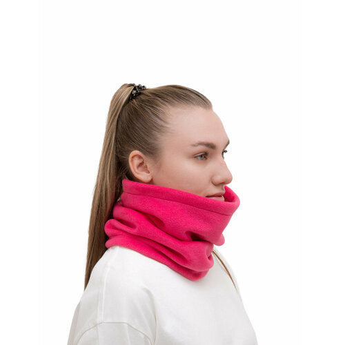 фото Снуд poncho_id бафф для взрослых и детей,34х26 см, фуксия