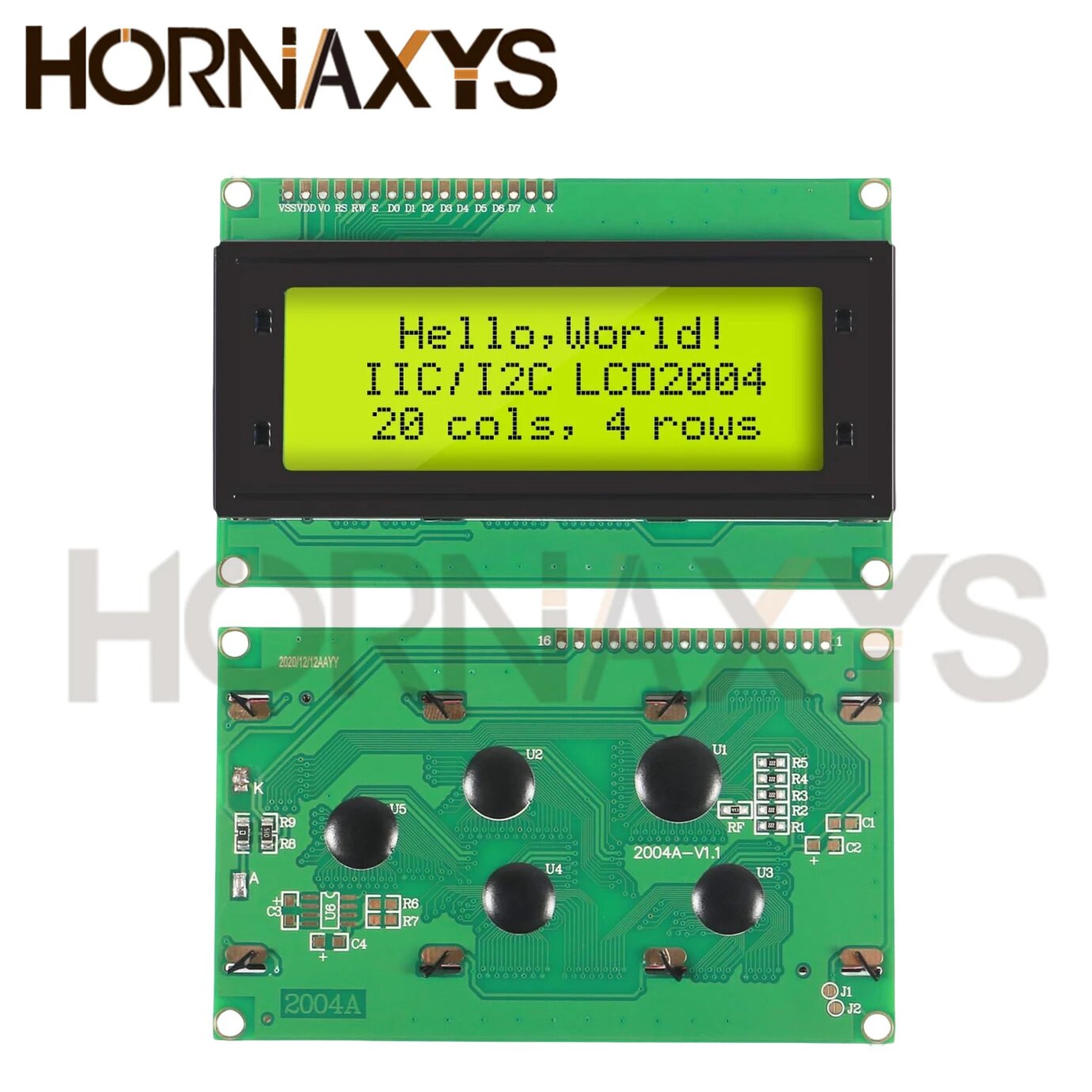 HORNAXYS LCD2004 20x4 синий ЖК-модуль, LCD2004 Green