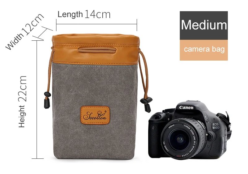 Водонепроницаемый рюкзак для камеры Nikon Canon Sony, Grey M