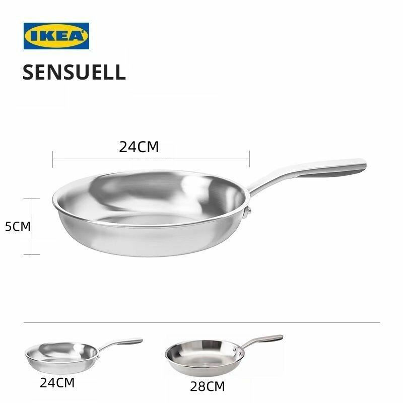 Сковорода IKEA , без крышки, с фиксированной ручкой