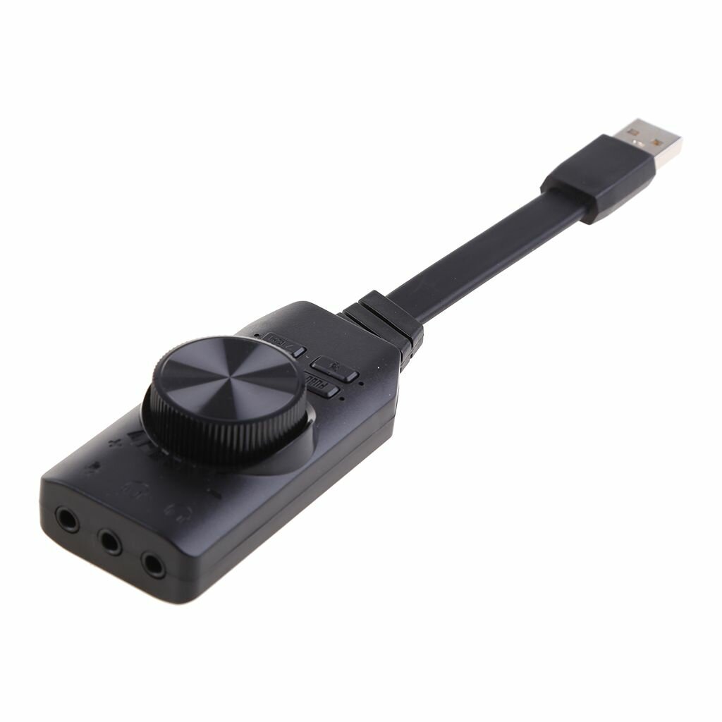 Внешняя звуковая карта MyPads USB 7.1-канальный 3D-аудиоадаптер для наушников