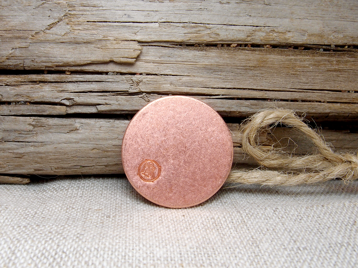 Пятак медный D 25 мм. Толщина 2 мм — фото 1