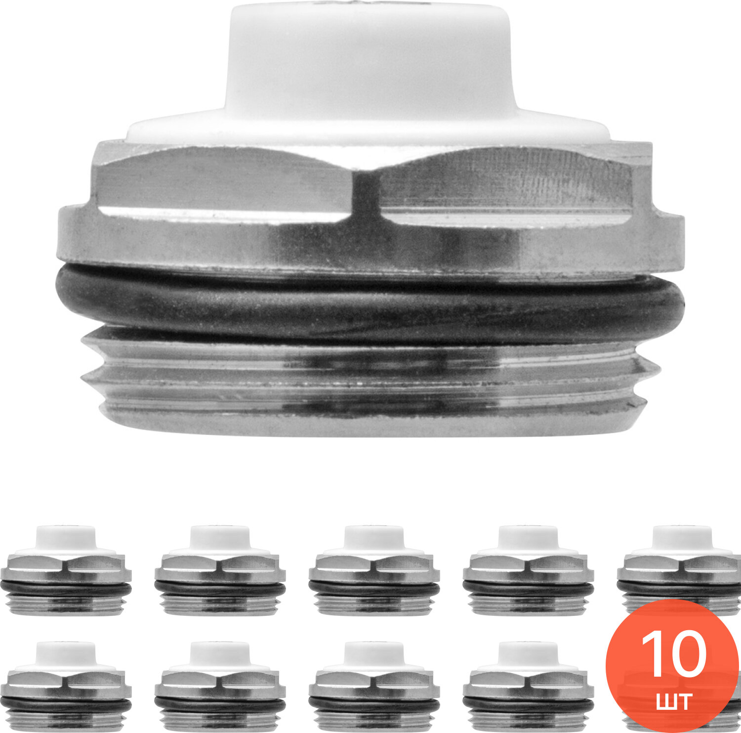 Воздухоотводчик Masterprof / Мастерпроф Кран Маевского ручной под отвертку для радиатора в металлическом корпусе цвет хром 1/2