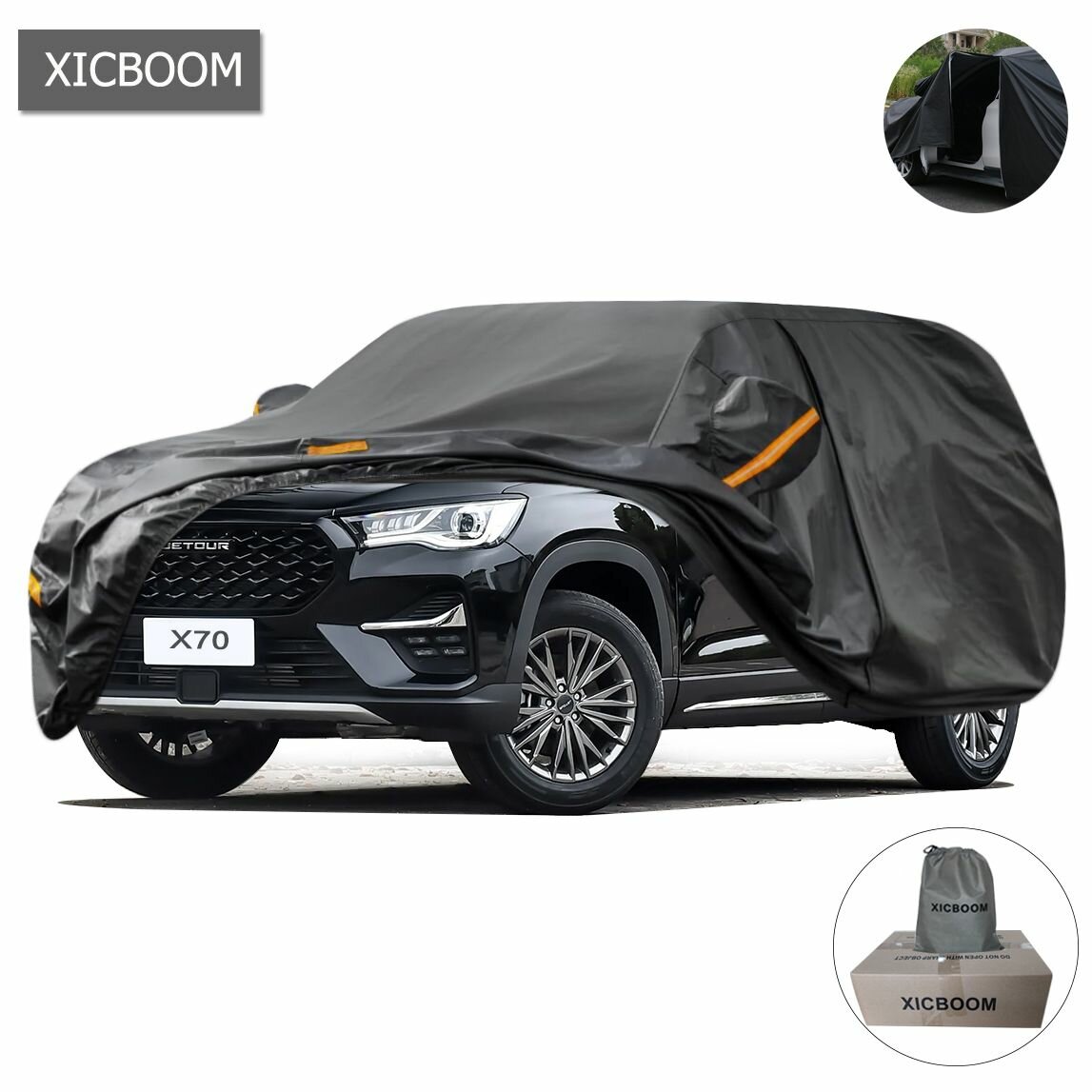 XICBOOM Чехол на автомобиль Jetour x70 x70 Plus, Мембранные материалы, Ткань, 1 шт.