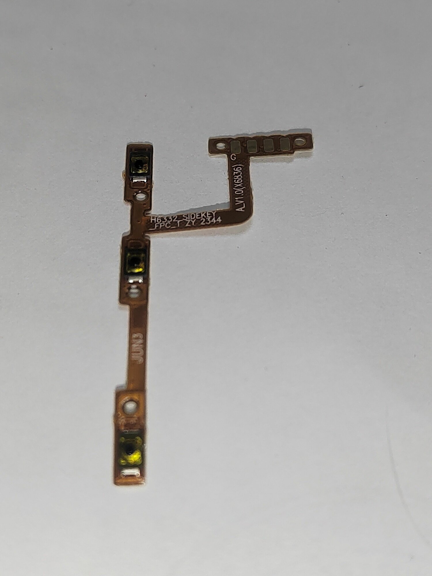 Шлейф кнопок громкости и включения для tecno spark 20 pro