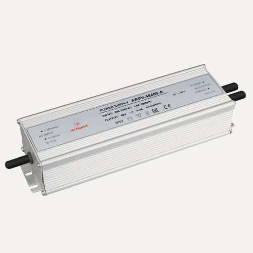 Изображение товара Блок питания ARPV-48400-A (48V, 8.3A, 400W) (Arlight, IP67 Металл, 3 года) 028367(1)