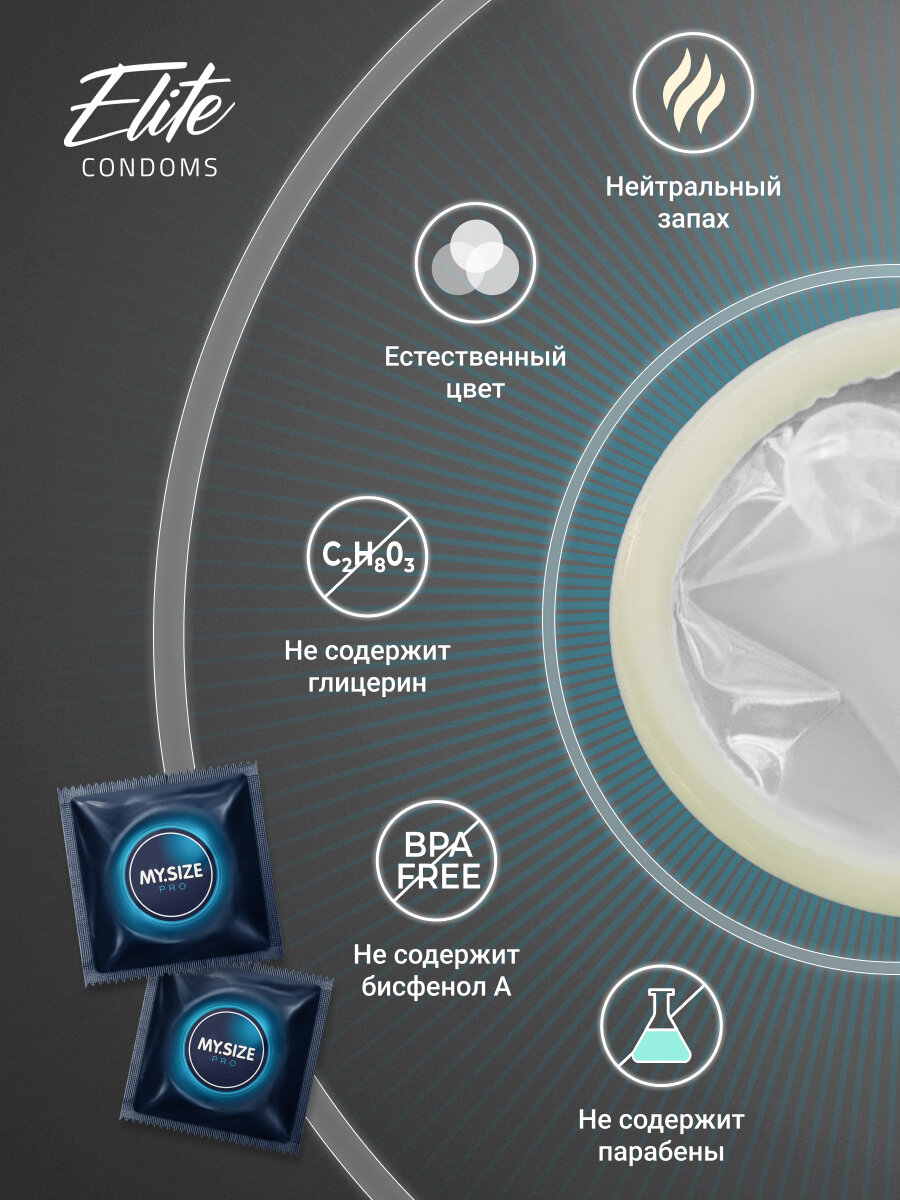 MY.SIZE / MY SIZE размер 53 (10 шт.)/ Майсайз презерватив среднего/ стандартного размера - ширина 53 мм — фото 1