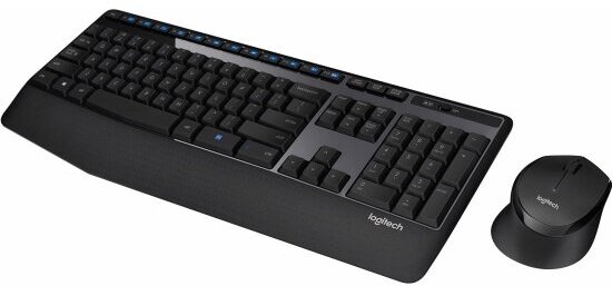 Комплект (клавиатура+мышь) LOGITECH MK345, USB 2.0, беспроводной, черный [920-008534] - фото №2