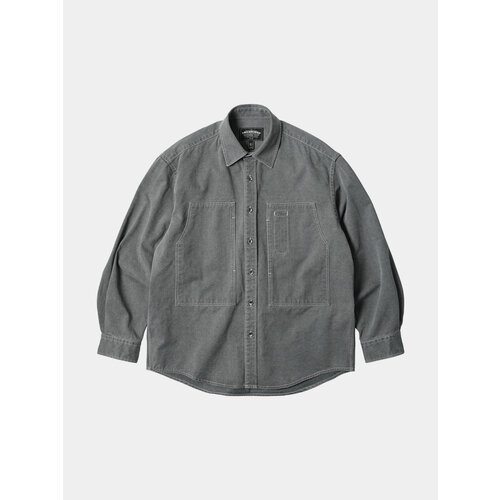 фото Рубашка frizmworks washed carpenter pocket, размер s, угольный