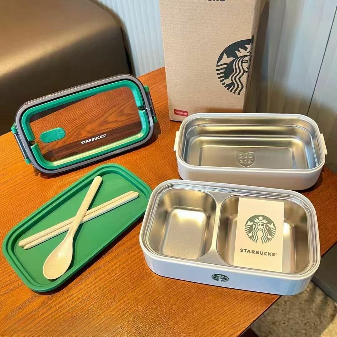 Контейнер для еды, ланч-бокс, Starbucks, 1400 мл