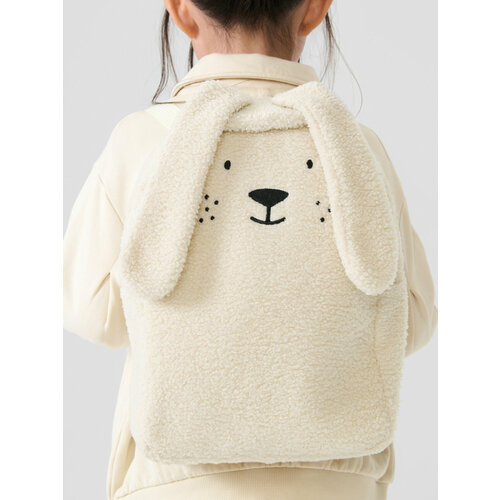 40095 Рюкзак детский Happy Baby с ушками плюшевый для дошкольников для детского сада бежевый 1703₽