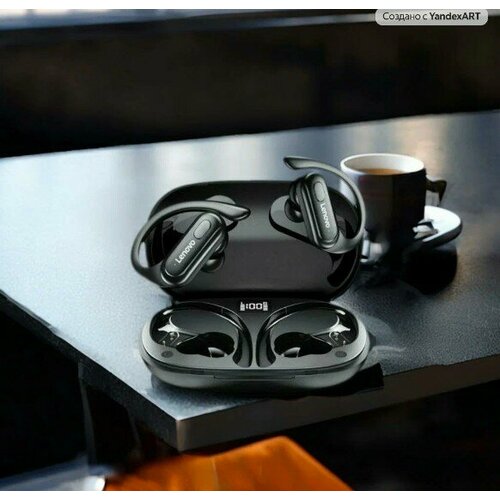 Наушники Lenovo ThinkPlus XT60 B беспроводные с ANC влагозащищенные черные 1529₽