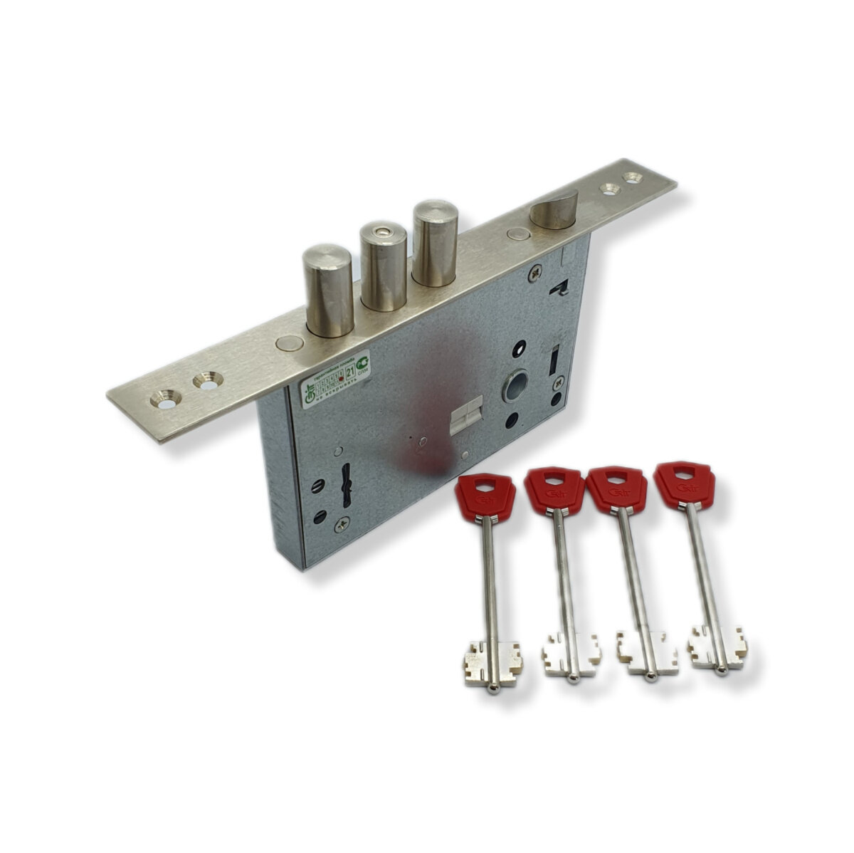 Замок врезной крит (Crit) ЗВ-А30-4Л-Хп (Ассистент Сувальдный 4-ключа)