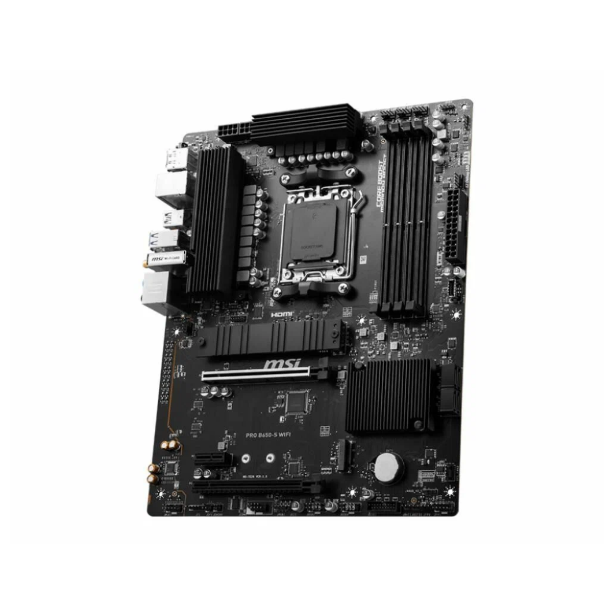 Материнская плата MSI PRO B650-S WIFI Socket AM5 AMD B650 DisplayPort, HDMI WiFi 4*DDR5 ATX — фото 1