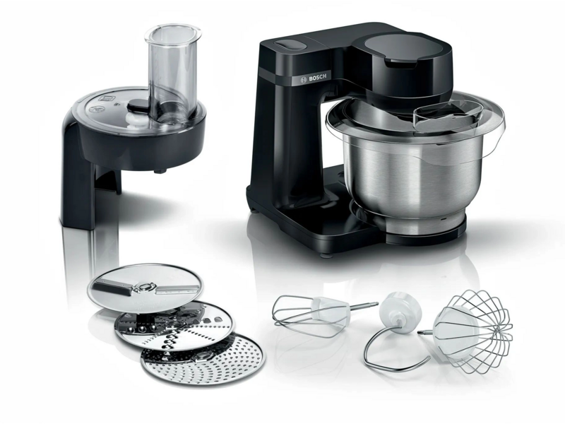 Кухонная машина Bosch Mum Serie 2 MUMS2EB01 планетар. вращ. 700вт черный/серебристый