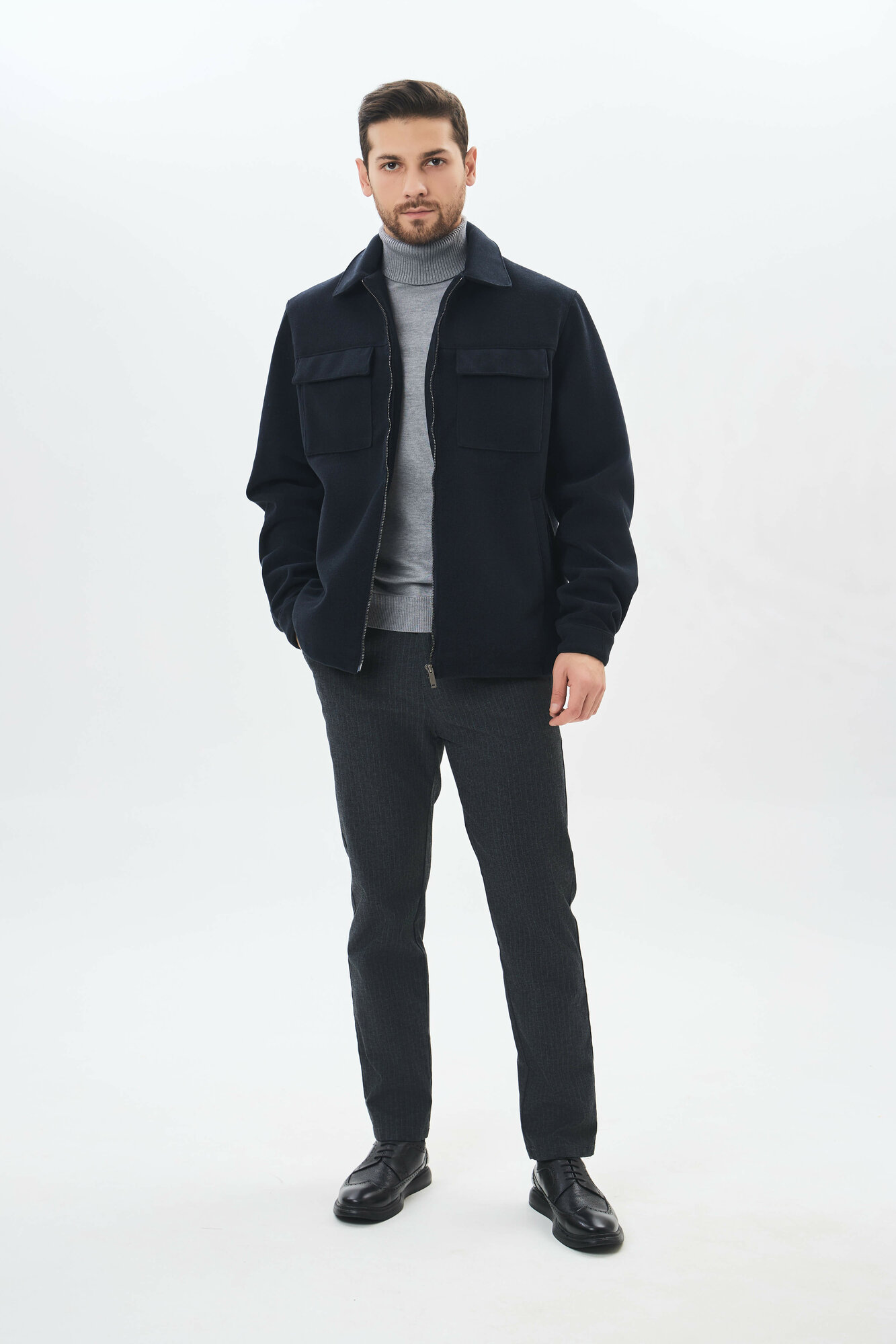 Брюки классические TERRA PRO, размер 36, navy — фото 1