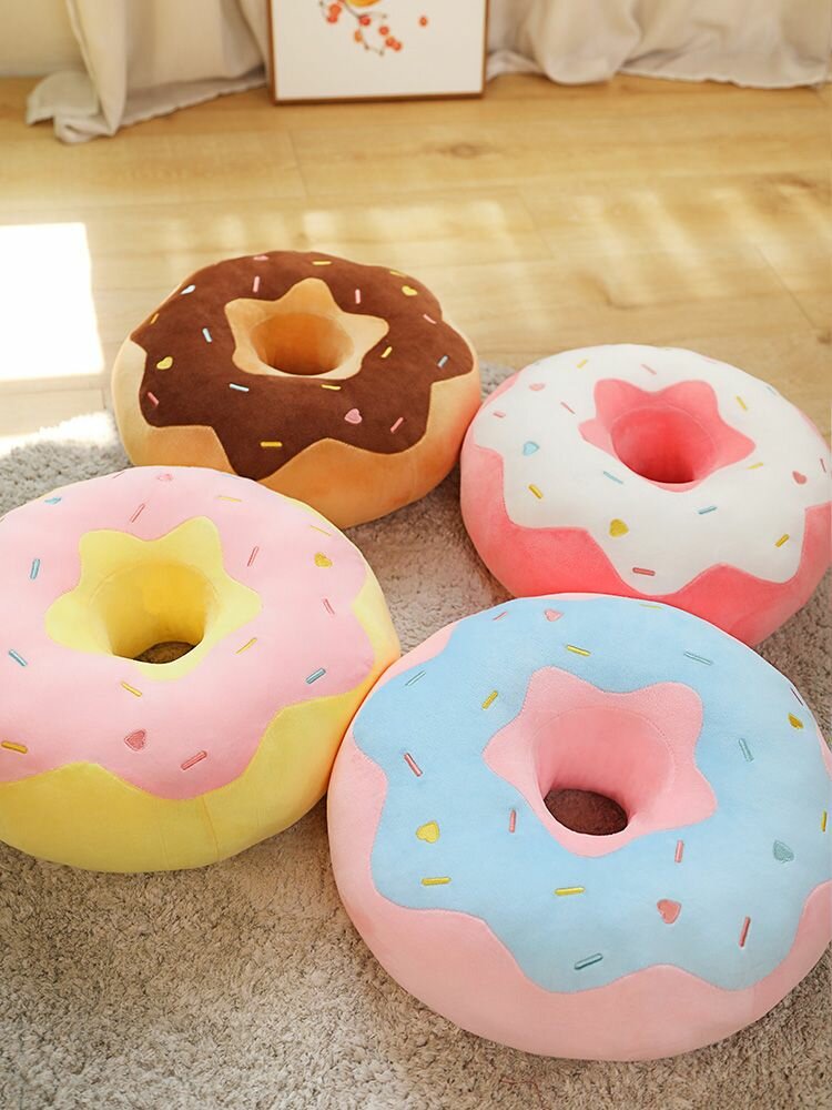 Подушка декоративная в виде еды LIDISGENEKLS "Пончик Розовый"