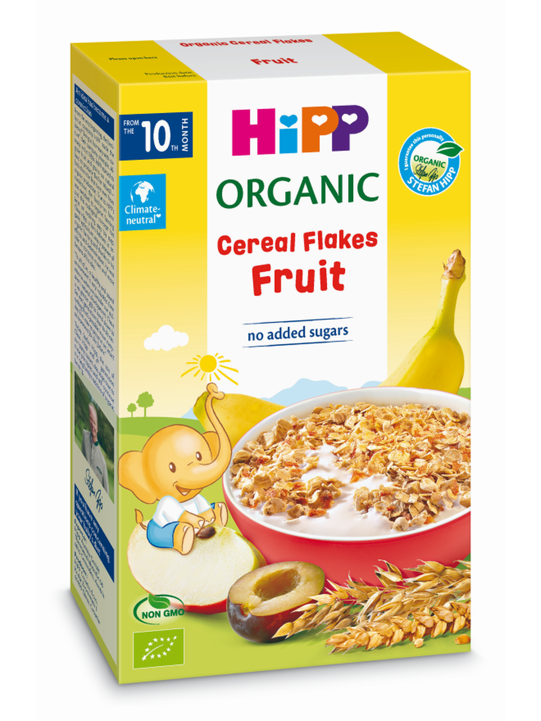HIPP Cereal Flakes Fruit детская безмолочная органическая каша из хлопьев с фруктами 200гр с 10 месяцев