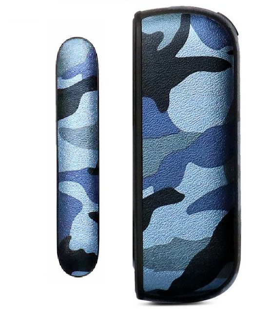 Чехол "Black and blue protection" для IQOS 3 DUOS, черно-синий