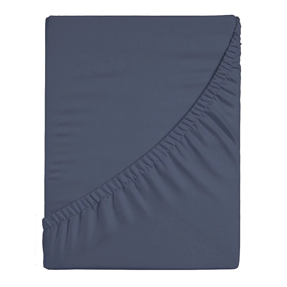 Простыня на резинке 160х200х25 см перкаль синяя Василиса Idea Василиса ТТ-00273984