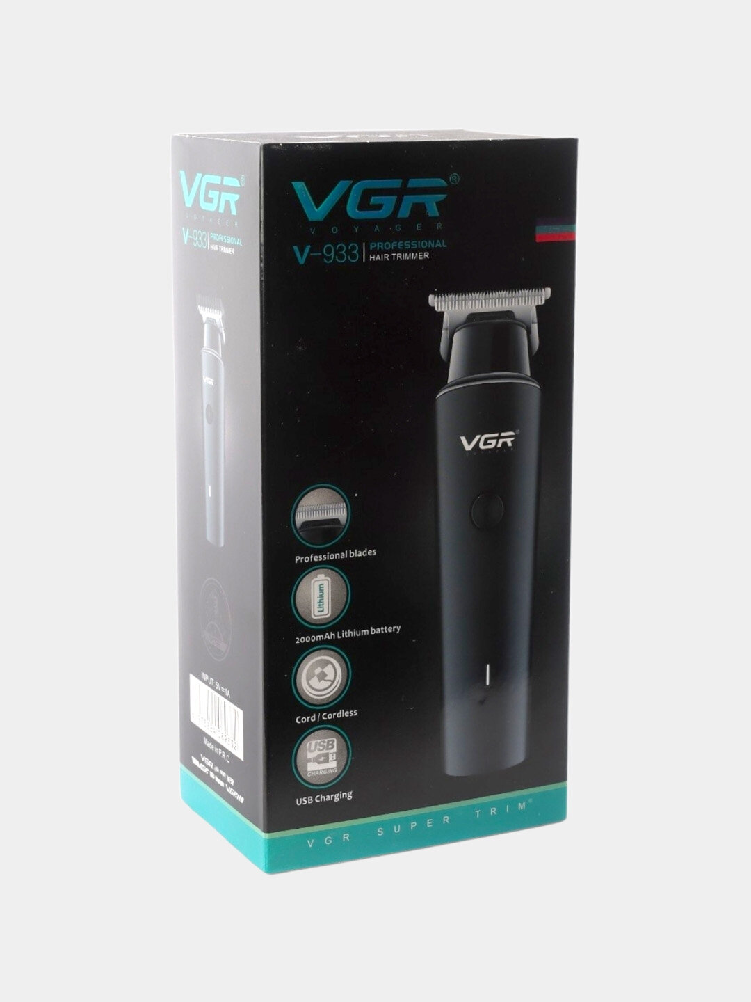 Беспроводной триммер для стрижки волос, бороды и усов VGR V-933 — фото 1