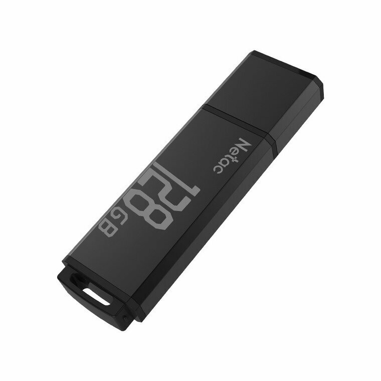 Накопитель USB 3.0 128 Гб Netac NT03U351N-128G-30BK, пластик, черный (NT03U351N-128G-30BK/NT03U351N-128G-32BK)