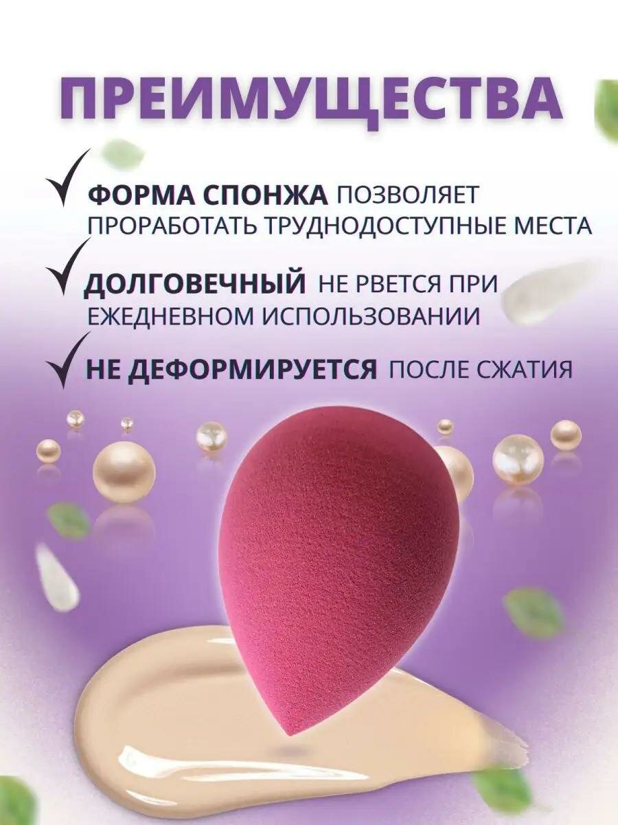 Набор спонжей для макияжа, с футляром для бьютиблендеров, 4шт — фото 1