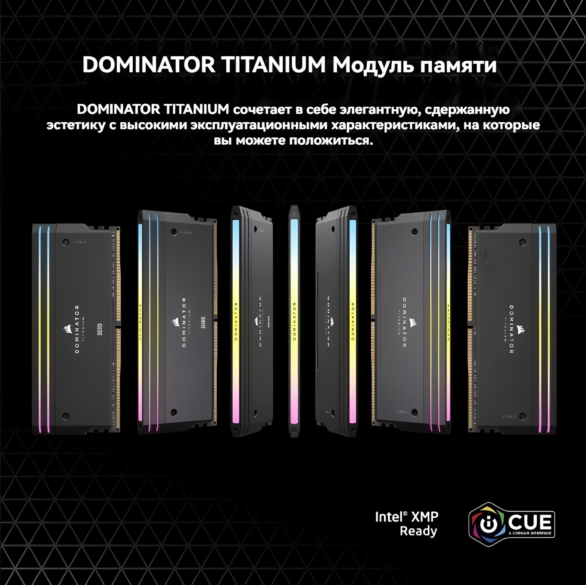 Corsair DOMINATOR TITANIUM RGB оперативная память 96GB (4x24GB) DDR5 DRAM 6400MT/s CL32 — фото 1