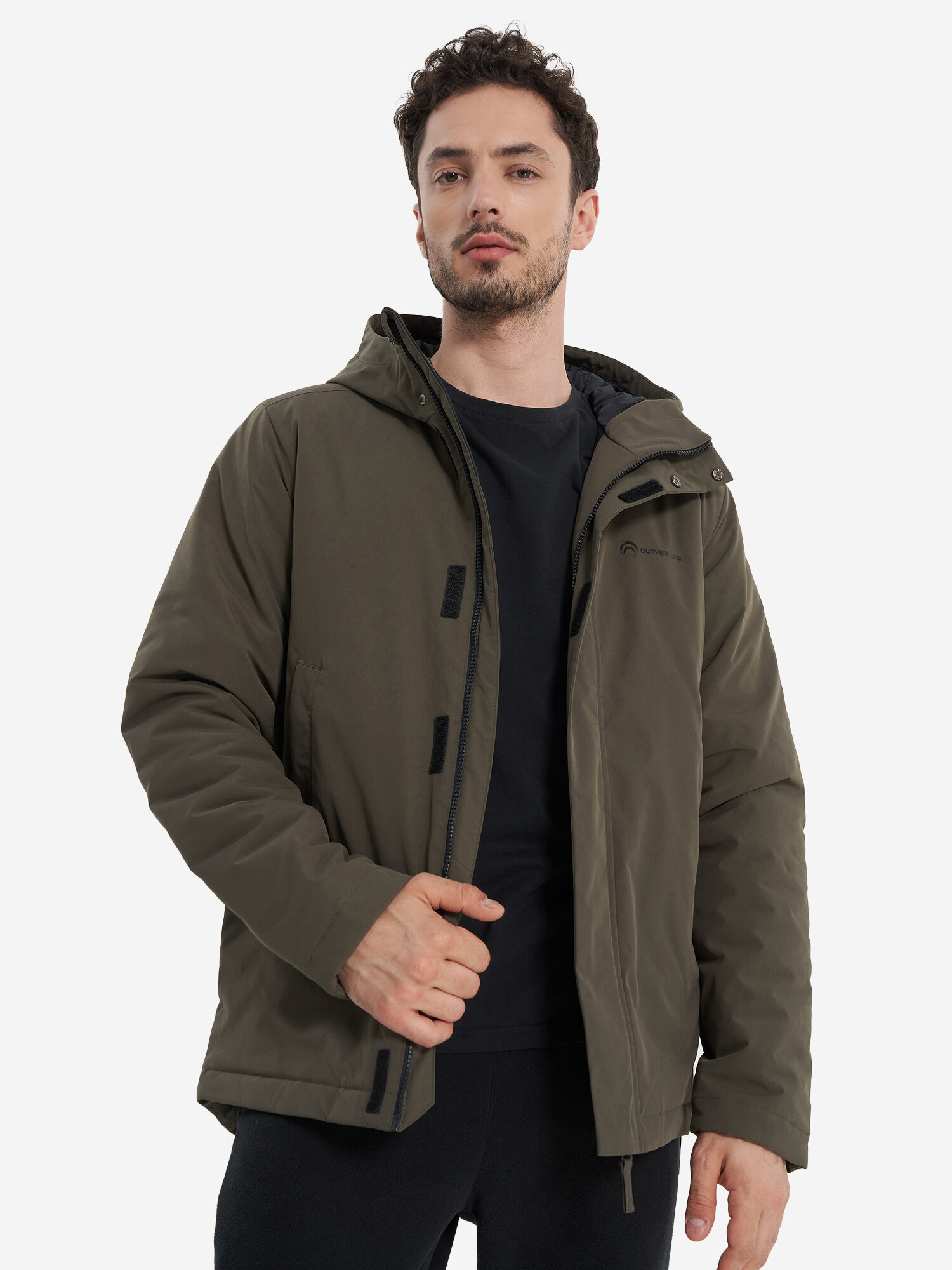 Куртка OUTVENTURE Padded Jacket, размер 56, темно-коричневый