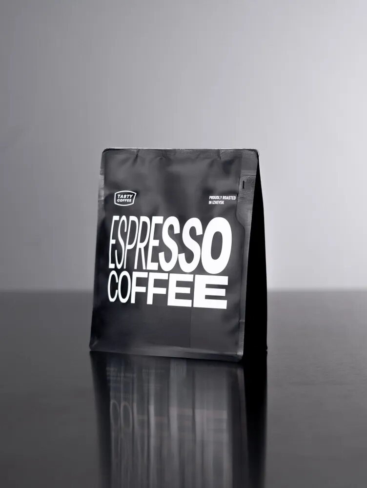 Кофе для эспрессо Бразилия Серрадо Tasty Coffee, в зёрнах, 250 г — фото 1