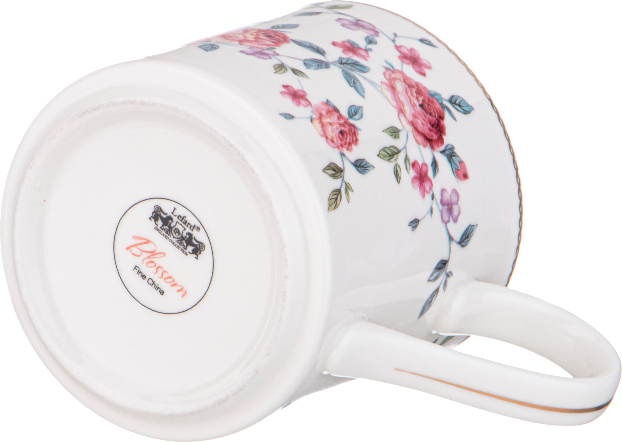 Кружка Lefard "Blossom", 360 мл, для чая и кофе, фарфоровая, с рисунком — фото 1