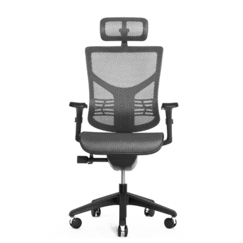 Кресло FALTO Expert VISTA VSM01-BK, с подголовником и подлокотниками, черное