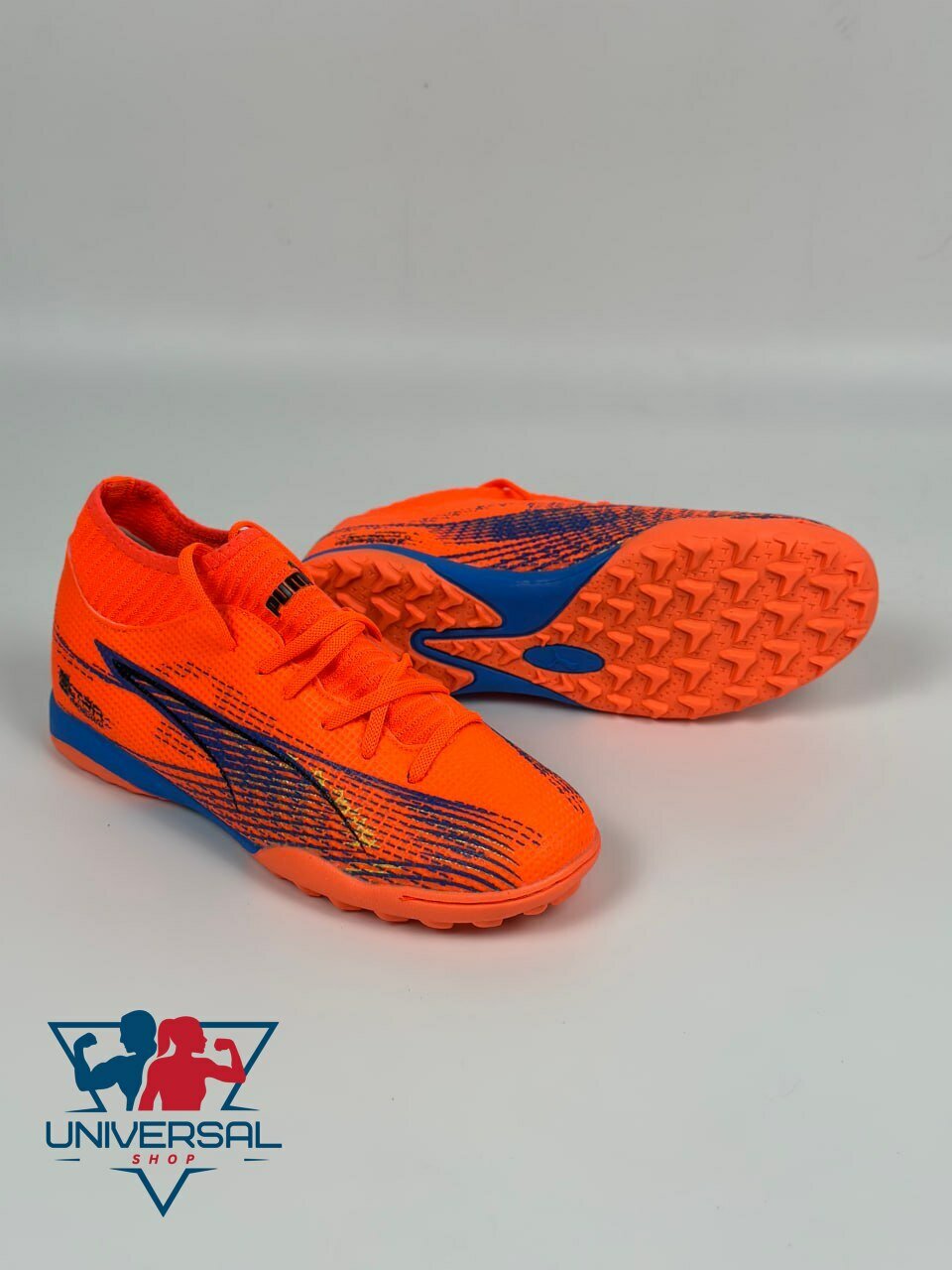 Бутсы PUMA, размер 40, оранжевые — фото 1
