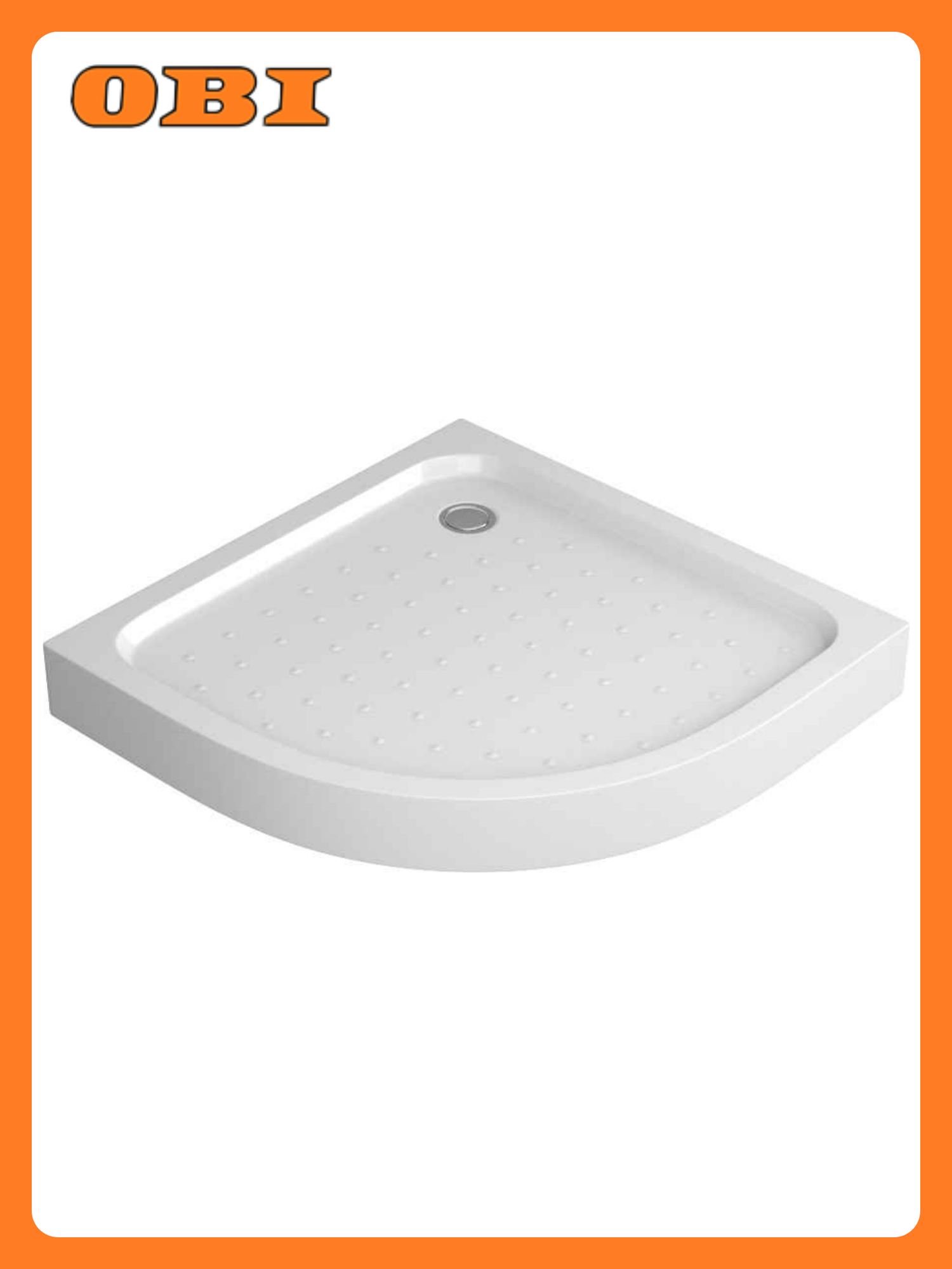 Душевой поддон Niagara NG-P9090-14 четверть круга 90 см x 90см x 13 см