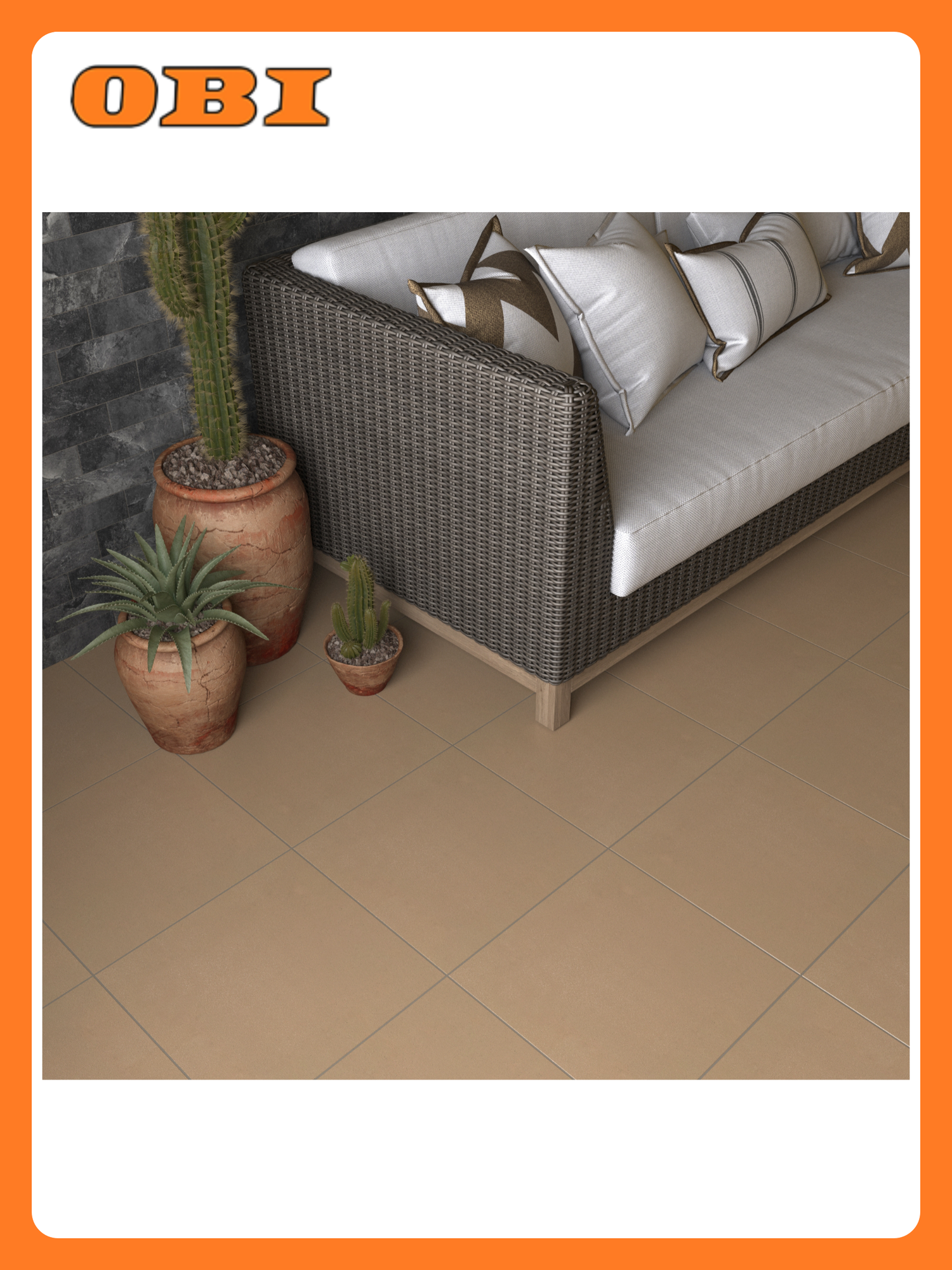 Керамогранит Керамин Грес светло-коричневый 30x30 см