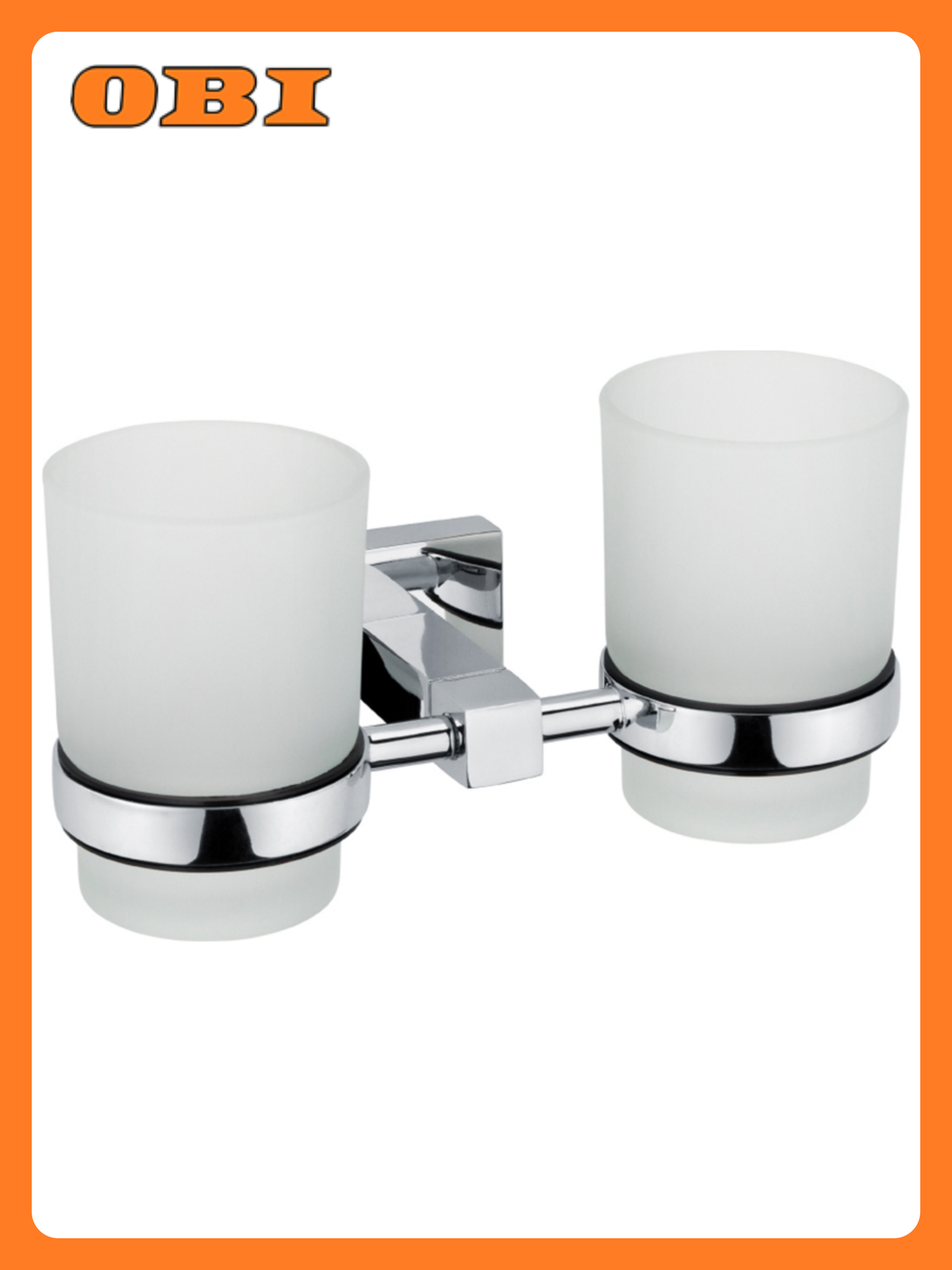 Подстаканник Fixsen Metra для зубных щеток хром белый матовый 1 шт