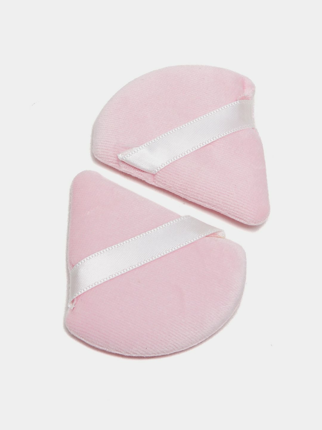 Набор треугольных спонжей, пуховок для макияжа и грима, с держателем, д 4 см, 2 шт