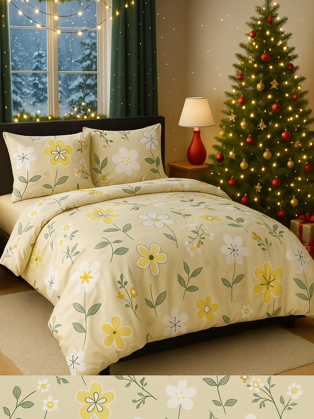 Качественный комплект постельного белья с узором — мягкий, стильный, идеален для спальни 140*220