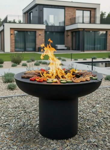 Изображение товара Гриль очаг с крышкой Round D-900, высота 600, толщина 6 мм.