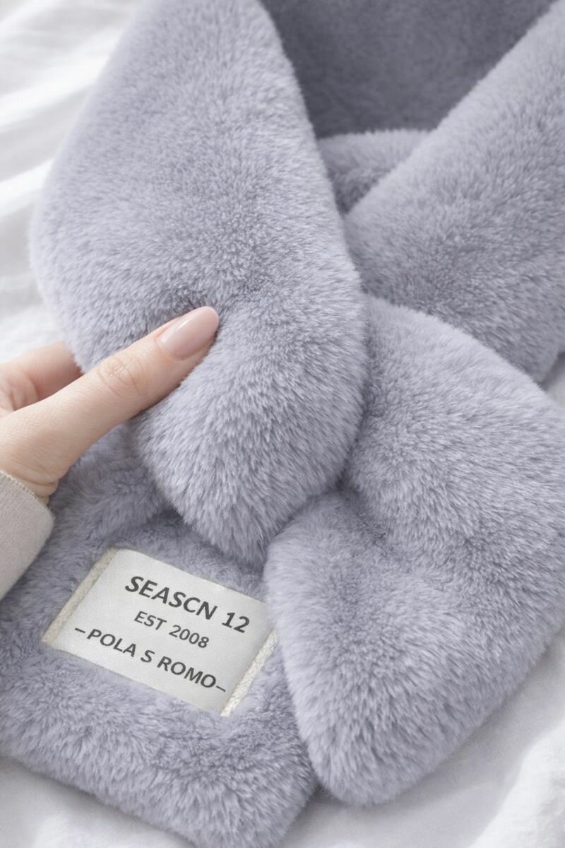 Шарф  шарф, шарф с бахромой, необычный шарф для девочек и женщин,60х15 см, 2 (54-56), серый — фото 1