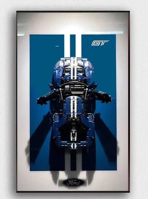 Конструктор 6116 Техник Ford GT 2022, рамка для лего формула 1