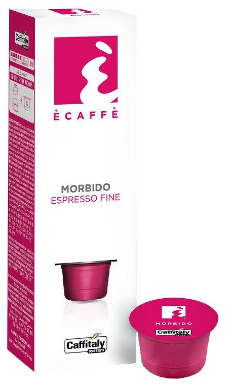 Кофе в капсулах Caffitaly System Ecaffe Morbido, 10 капсул, для Paulig, Luna S32, Maia S33, Tchibo, Cafissimo